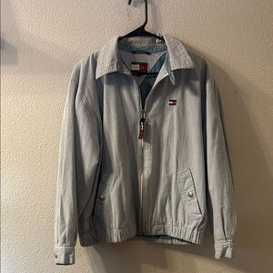 Tommy Hilfiger striped zip up jacket size medium